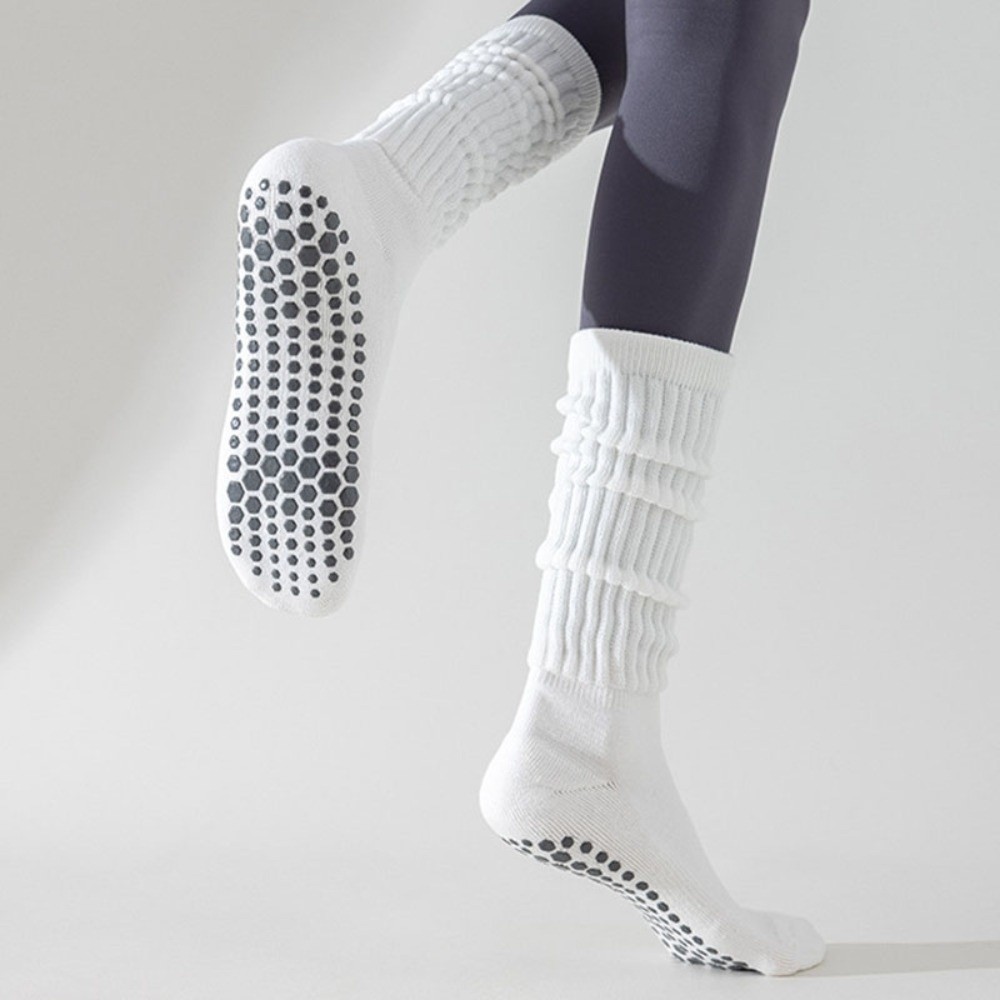 Pilates Yoga Footwear - Nieuwe effen kleur yogasokken siliconen badstof