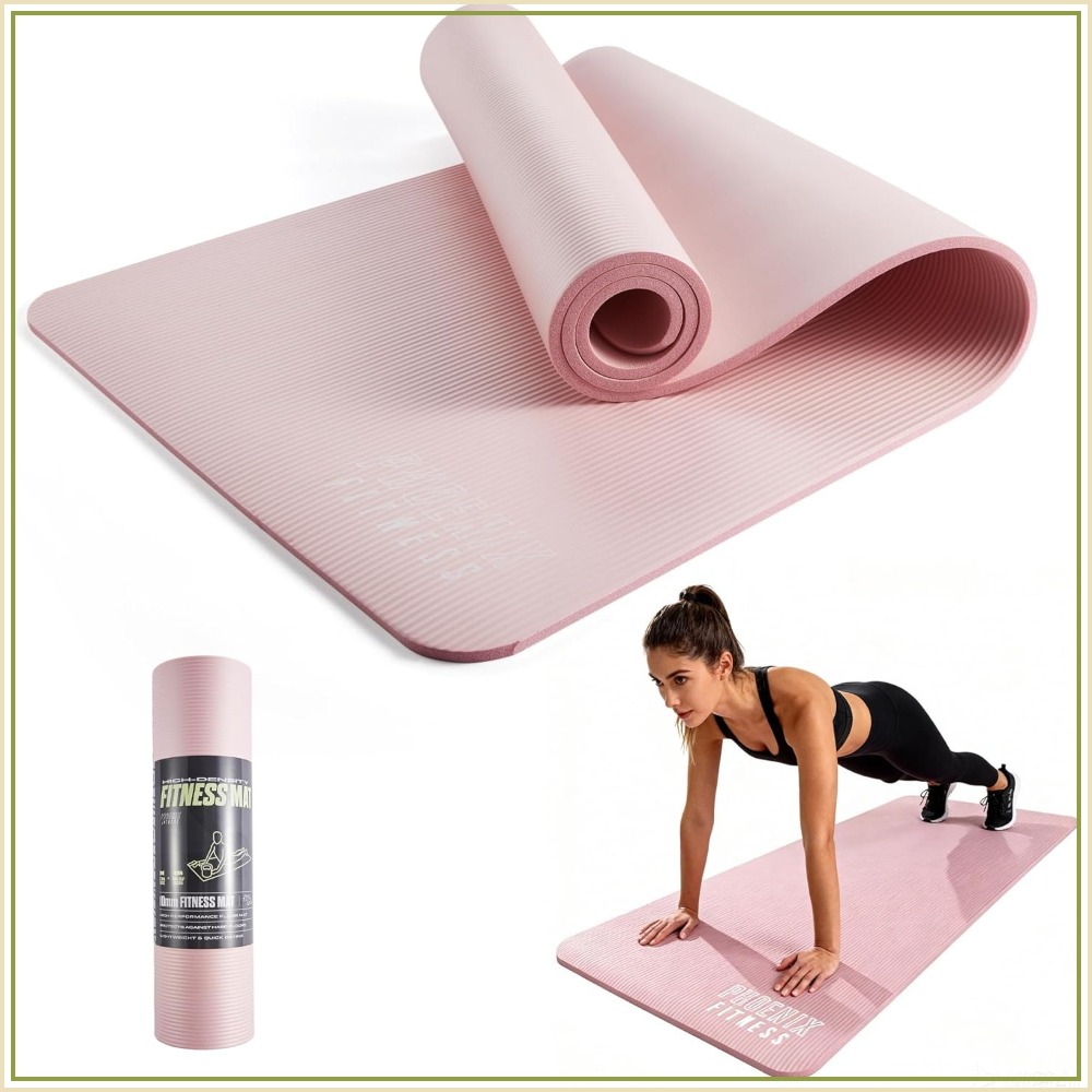 Pilates Yoga Hiit - Extra dikke 15mm NBR yogamat met