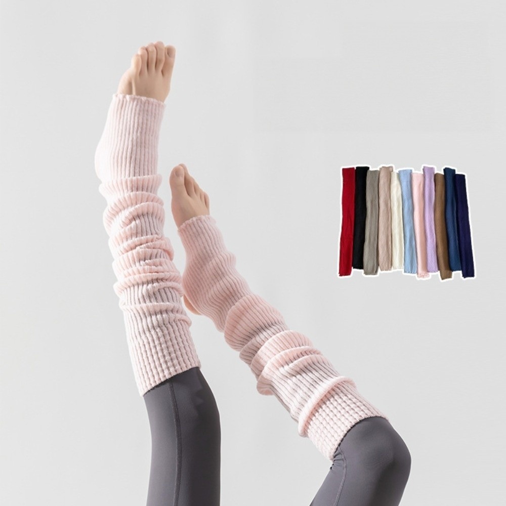 Pilates Yoga Footwear - Dagelijks gebruik Kniehoge balletbeenwarmers Voetbedekking Effen
