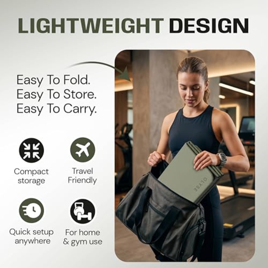 Opvouwbare yogamat voor yoga,  - Pilates Yoga Hiit recensie en prijs