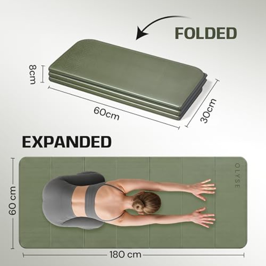 Opvouwbare yogamat voor yoga,  - Pilates Yoga Hiit recensie en prijs
