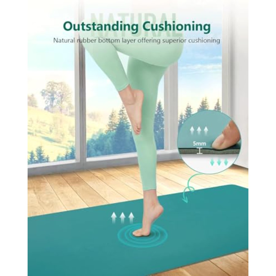 Rubberen yogamat voor hot yoga - Pilates Yoga Hiit recensie en prijs
